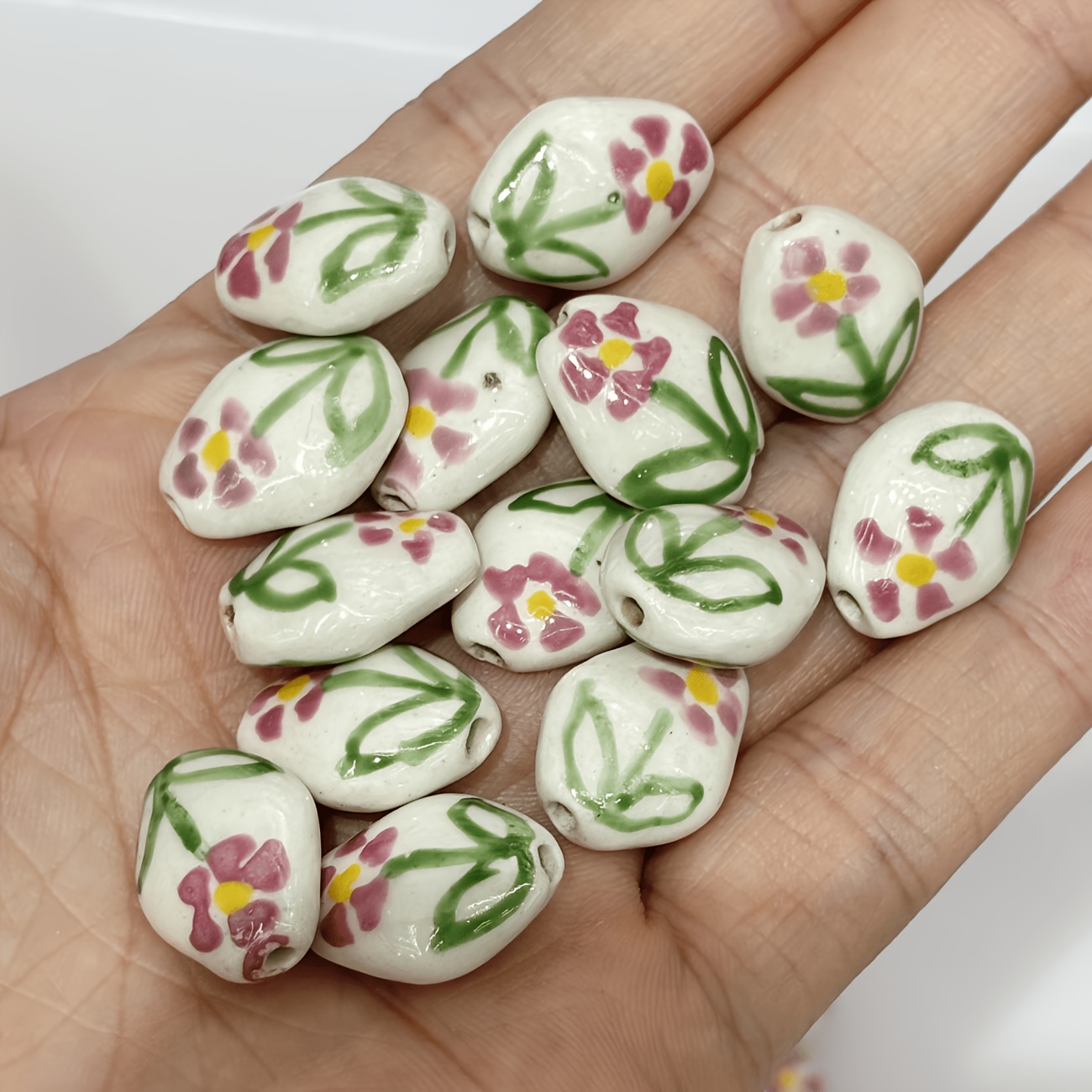 6pcs Vintage Bohemian Ceramic Beads Set for DIY Jewellery Making